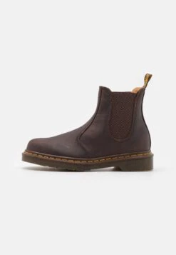 Dr. Martens 2976 Ys Unisex - Classic Ankle Boots - Dark Brown/Crazy Horse