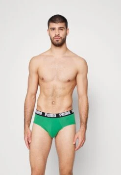 Puma Basic Brief 2 Pack - Briefs - Black/Green -Trend Fusion Shop 1cc097b41ac44d8f840befd2fa7a5ef2