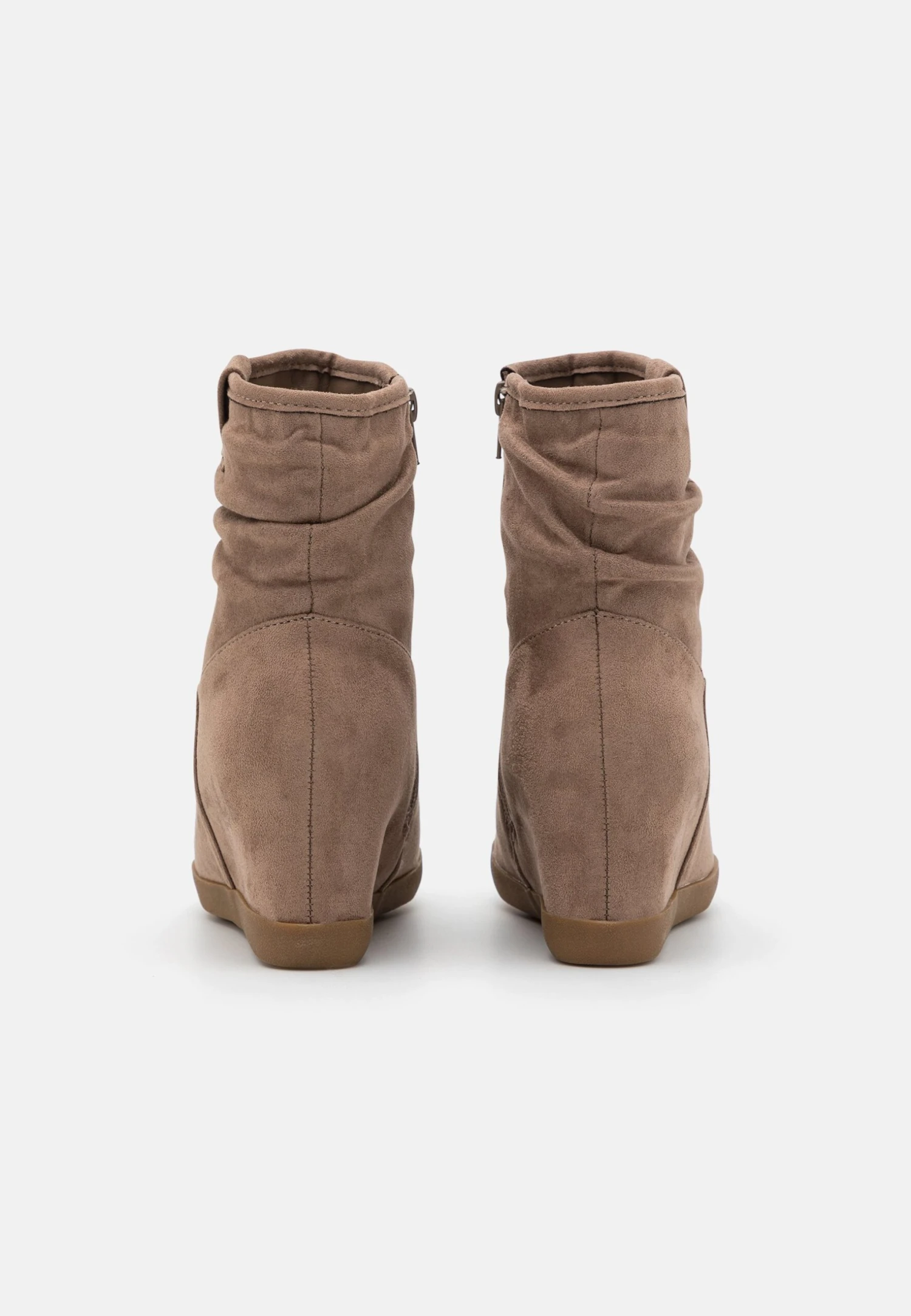 Anna Field Winter Boot - Wedge Ankle Boots - Taupe 4 Anna Field Winter Boot - Wedge Ankle Boots - Taupe - Image 4