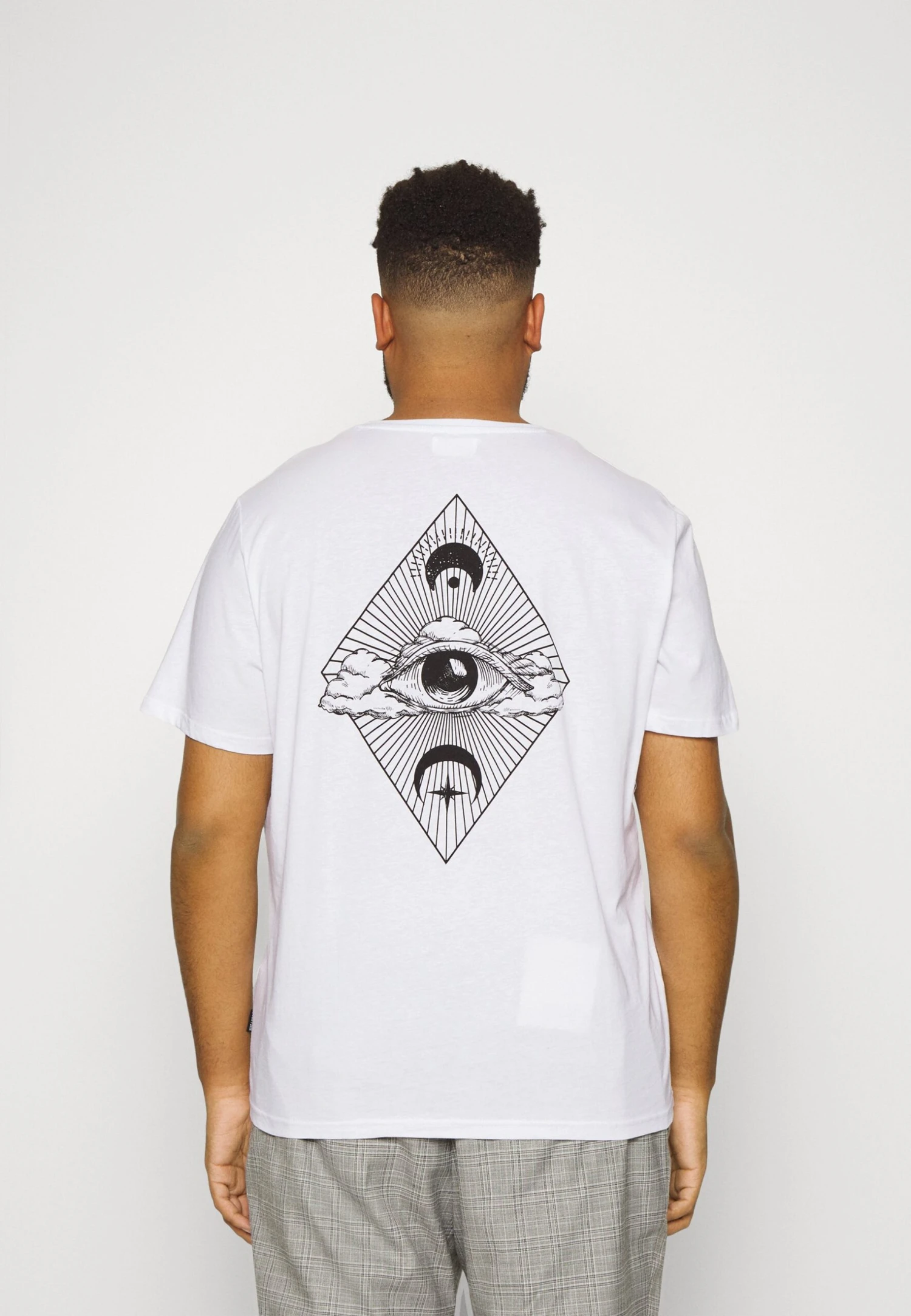 YOURTURN Eye Moon Tee Unisex - Print T-Shirt - White 1 YOURTURN Eye Moon Tee Unisex - Print T-Shirt - White