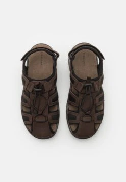 Pier One Leather - Walking Sandals - Brown -Trend Fusion Shop 2f7ff40eeede463ba421d45819843353