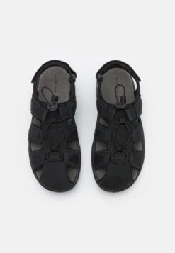 Pier One Leather - Walking Sandals - Black -Trend Fusion Shop 348ad4d4a3a548d0b683ff94cec7b0e3