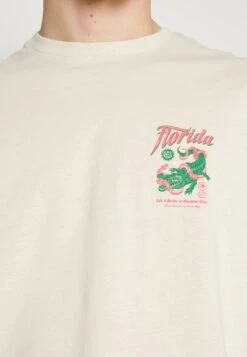 YOURTURN Crocodile Florida Graphic Tee Unisex- Print T-Shirt - Beige -Trend Fusion Shop 510d732c54fd483d80197dc7ac092e9c