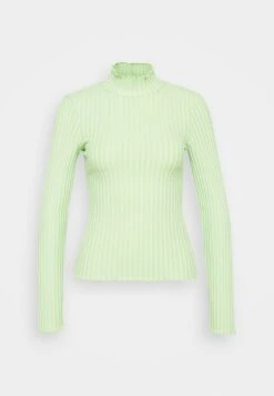 Selected Femme Slfwilma T Neck - Long Sleeved Top - Pistachio Green -Trend Fusion Shop 5254036b4eea48f989331170d133ca4c