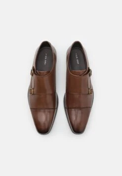 Pier One Leather - Smart Slip-Ons - Brown -Trend Fusion Shop 7355b4d3f8fb4341903b9f3ad401e287