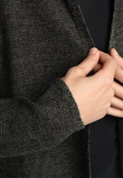 Pier One Cardigan - Black/Olive -Trend Fusion Shop 77cc56baa8d64ff08fd27eaa2cfca327