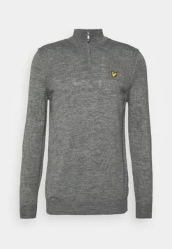 Lyle & Scott Golf Core Zip Mix - Jumper - Mid Grey Marl -Trend Fusion Shop 7b3c62f5eb604d00b154f56fbe5f7cc0
