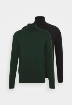 Pier One 2 Pack - Basic Turtleneck - Jumper - Black/Dark Green -Trend Fusion Shop 903218958e2e432c9ae54008d290ccf6