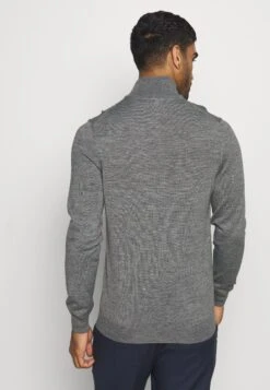 Lyle & Scott Golf Core Zip Mix - Jumper - Mid Grey Marl -Trend Fusion Shop 916fd9c0334b447e8fa9cab27db76e5b