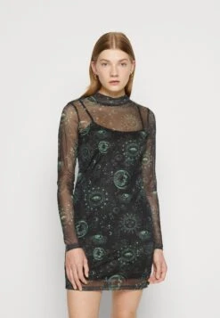 Noisy May Carrie Highneck Dress - Shift Dress - Black