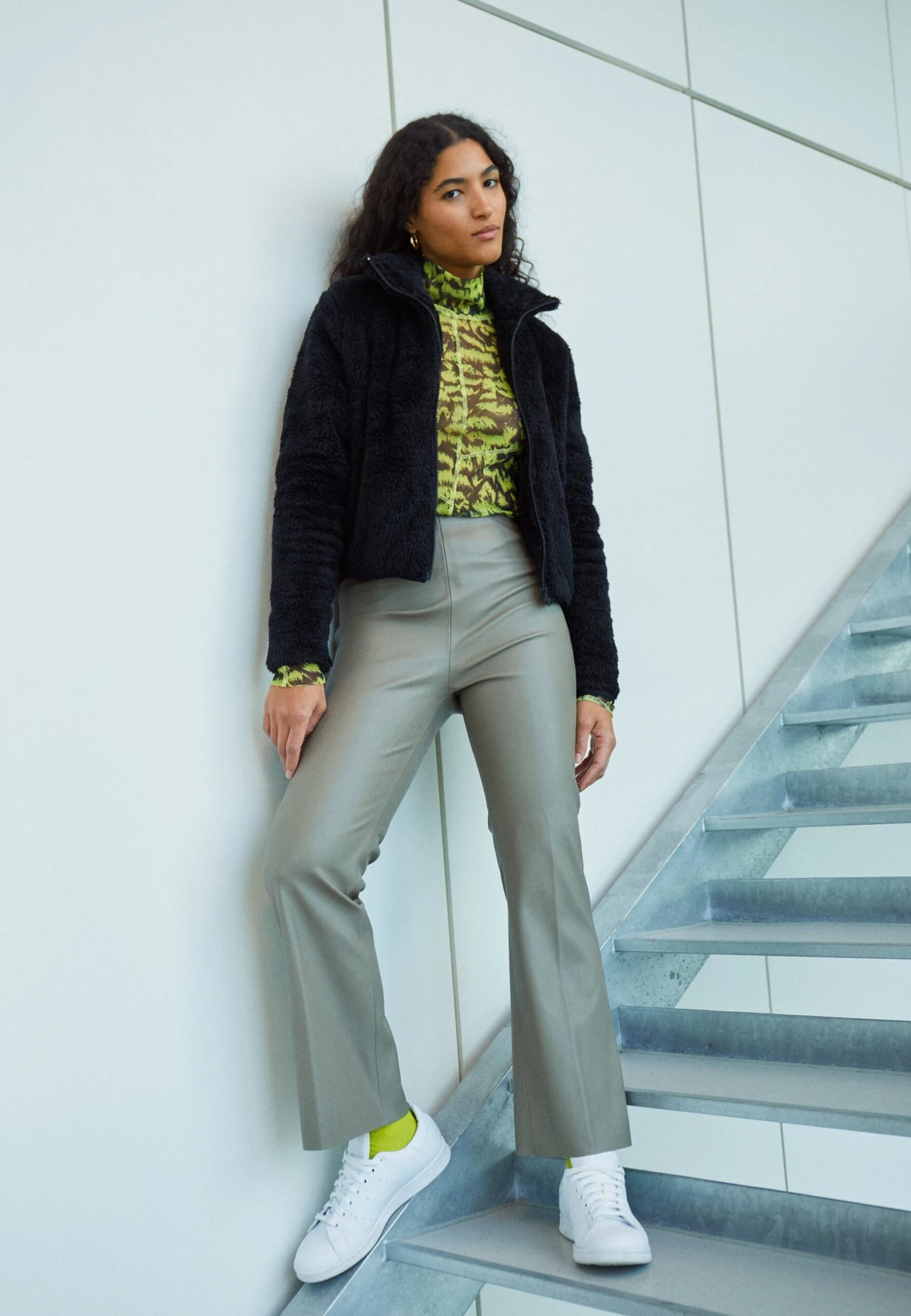 Adidas Originals Essentials Fluffy Zip - Winter Jacket 2 Adidas Originals Essentials Fluffy Zip - Winter Jacket - Image 2