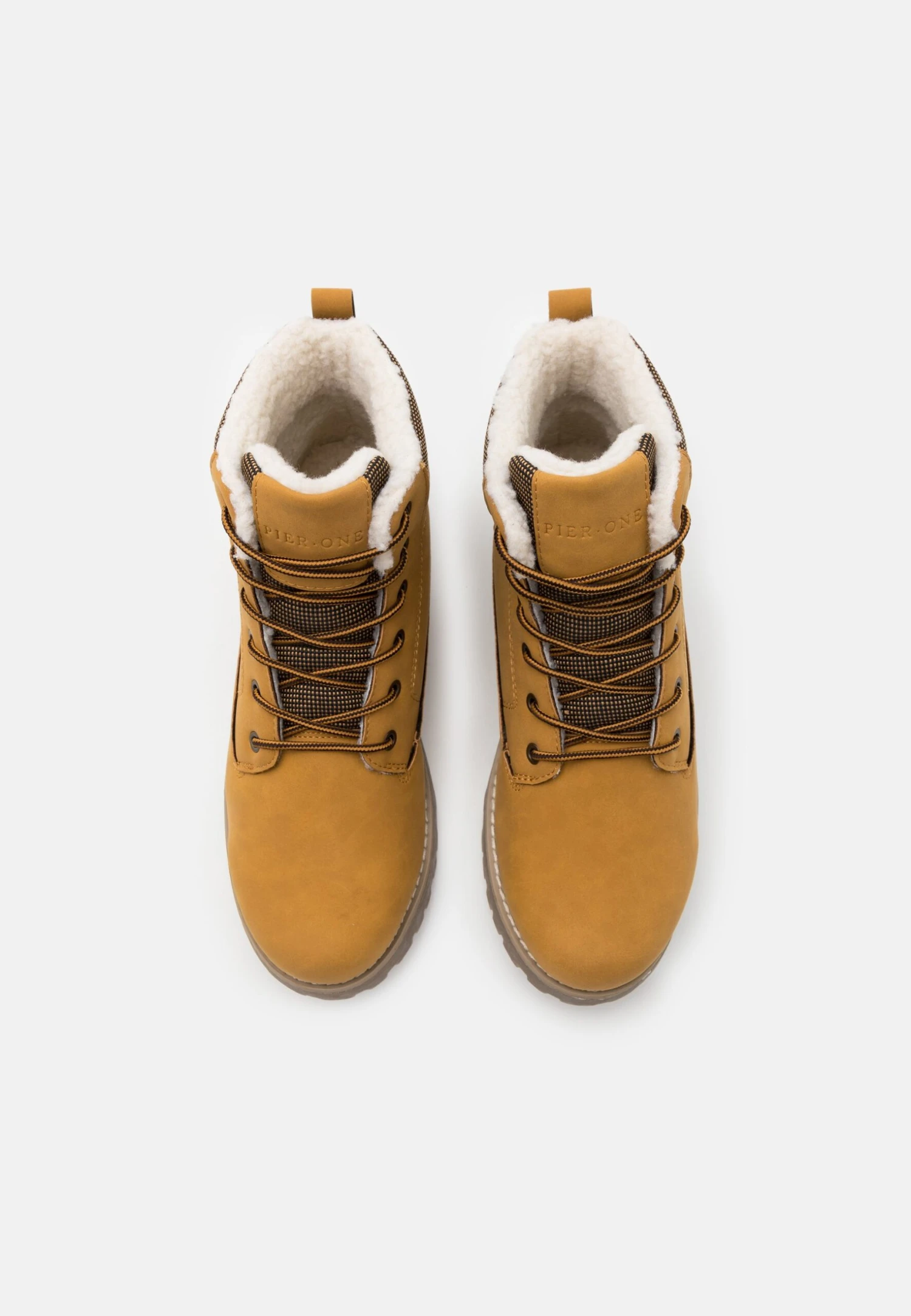 Pier One Lace-Up Ankle Boots - Camel 4 Pier One Lace-Up Ankle Boots - Camel - Image 4