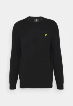 Lyle & Scott Crew Neck Jumper - Jumper - Jet Black -Trend Fusion Shop c8788428b3d348829bec8a541bf3d578