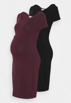 2Er Pack Nursing Function Dress - Shift Dress - Black/Bordeaux 12 2Er Pack Nursing Function Dress - Shift Dress - Black/Bordeaux -Trend Fusion Shop d2587d5bbf414ed687a71c7bfef589b6