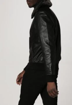 Schott Leather Jacket - Black -Trend Fusion Shop de93bf34bc534a87944790584dc94de3