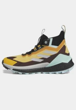 Adidas TERREX Free Hiker 2 Gore-Tex- Hiking Shoes - Preloved Yellow/Silver/Semi Flash Aqua -Trend Fusion Shop e0241d42545641189ea090cb075ff37f